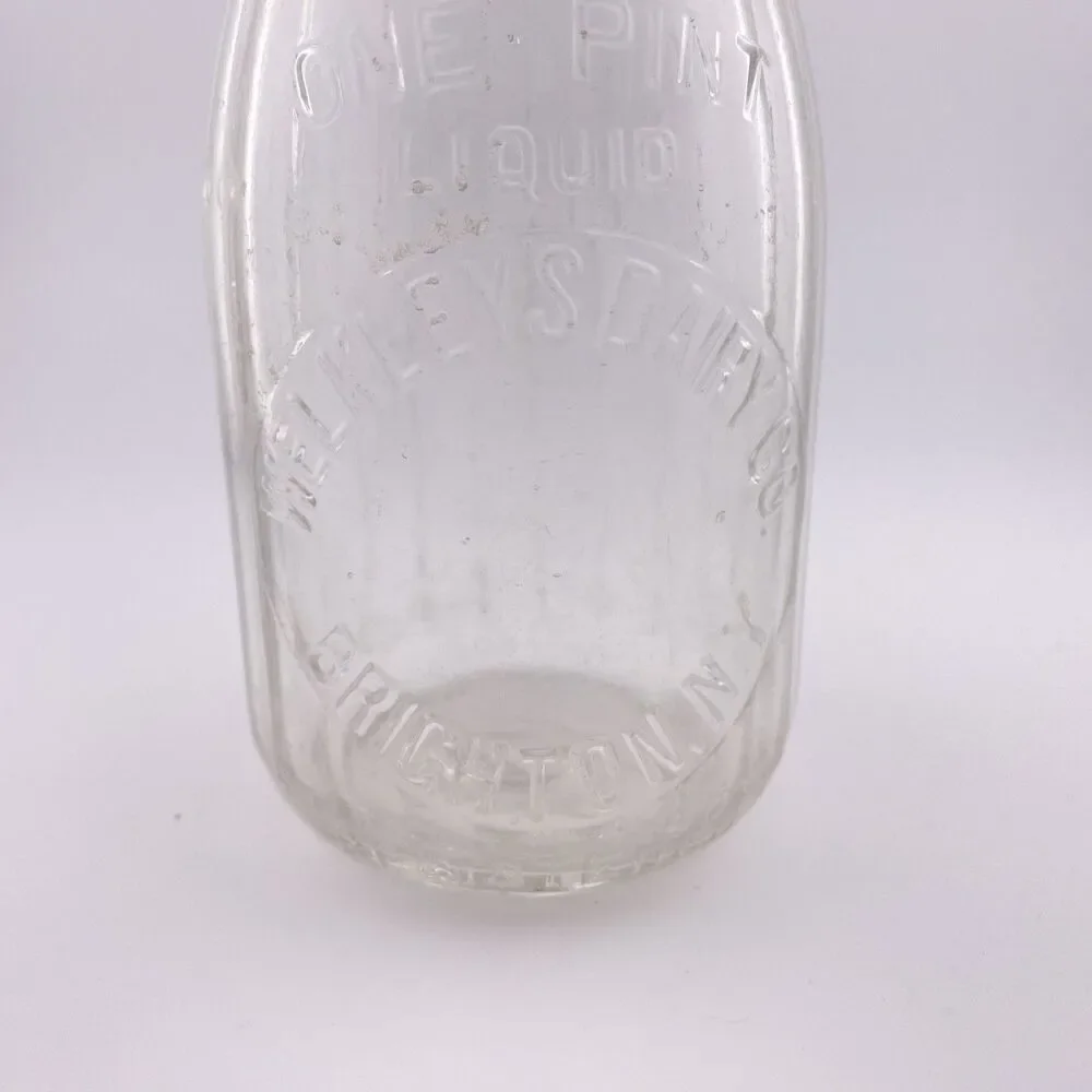 Milk Bottle Welkley Welkleys Dairy Co Brighton NY MONROE COUNTY 1926